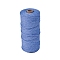 Cotton Macrame Cord, Round Macrame Rope for Wall Hangers, Boho Decorations, DIY Macrame Craft, Cornflower Blue, 3mm, about 109.36 Yards(100m)/Roll