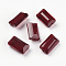 K9 Glass, Imitation Austrian Crystal Beads, Grade AAA, Faceted, Rectangle, Dark Red, 4.55x8x3mm, Hole: 0.7~0.9mm