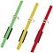 CRASPIRE 3Pcs 3 Colors Polyester Elastic Bookmarks, Iron Arrow Clasp Book Marker, Mixed Color, 340~364x9~27x1~2mm, 1pc/color