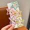 5Pcs 5 Colors Alloy Snap Hair Clips for Girl, Star, 100x80mm, 1Pc/colors