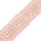 Glass Bead Strands, with Glitter Powder, Round, Bisque, 6x5.5mm, Hole: 1mm, about 142pcs/strand, 29.92''(76cm)