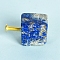 Lapis Lazuli Drawer Knobs, Drawer Pulls Handle, Iron Screw, for Home, Cabinet, Cupboard and Dresser, 20~30mm