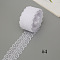 10M Polyester Lace Ribbon, for DIY Jewelry Making, Birthday Wedding Party Decoration, White, 1-1/8~1-3/4 inch(30~45mm), about 10.94 Yards(10m)/Roll