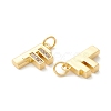 Rack Plating Eco-friendly Brass Micro Pave Clear Cubic Zirconia Charms KK-D072-01G-F-NR-2