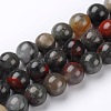 Natural African Bloodstone Beads Strands X-G-L383-06-8mm-1