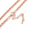 Brass Wheat Chain Necklaces for Women NJEW-G084-23RG-2