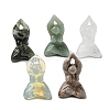 Natural & Synthetic Gemstone Carved Healing Yoga Goddess Figurines DJEW-D012-06A-1