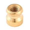 Golden Tone Round Wax Seal Brass Stamp Heads AJEW-S087-02G-02-3