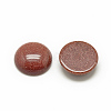 Synthetic Goldstone Cabochons G-R416-6mm-47-2
