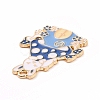 Alloy Enamel Pendants ENAM-M055-03G-02-3