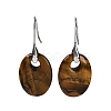 Natural Tiger Eye Dangle Earrings EJEW-C119-04P-07-2