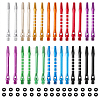 CHGCRAFT 28Pcs 14 Style Alloy Dart Shafts for Soft and Steel Tips AJEW-CA0003-42-1