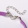 Alloy Heart Link Bracelets BJEW-JB01528-04-3