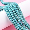 1 Strand Rondelle Synthetic Turquoise Beads Strands X-TURQ-G109-8x5mm-06-6