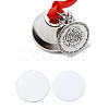 Alloy Sublimation Printing Round Ornament HJEW-JM02216-5