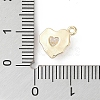 Brass Micro Pave Clear Cubic Zirconia Charms KK-G491-25G-3