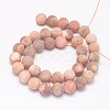 Round Natural Sunstone Beads Strands G-K068-29-6mm-2