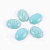 Synthetic Turquoise Cabochons G-H1554-14x10x5-1