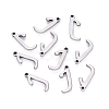 201 Stainless Steel Charms STAS-R105-J-2