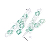 Acrylic Curb Chain Tassel Dangle Stud Earrings for Women EJEW-JE04767-03-5