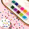 540Pcs 12 Colors Spray Painted Crackle Glass Beads Strands CCG-YW0001-08-5