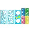 Multifunctional Plastic Geometric Drawing Ruler Set OFST-PW0005-01C-1