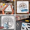 Plastic Reusable Drawing Painting Stencils Templates DIY-WH0172-506-4