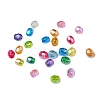 AB Color Plated Eco-Friendly Transparent Acrylic Beads TACR-CJ0001-13-5