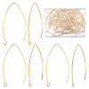 CREATCABIN 80Pcs Brass Earring Hooks KK-CN0002-32-1