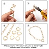 Brass Screw Carabiner Lock Charms KK-T047-06G-4