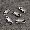 Rhodium Plated 925 Sterling Silver Lobster Claw Clasps STER-K014-H154-12mm-P-2