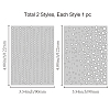 2Pcs 2 Styles Carbon Steel Cutting Dies Stencils DIY-WH0309-812-6