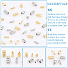 Unicraftale 36Pcs 6 Style 201 & 304 Stainless Steel Cord End STAS-UN0052-71-5