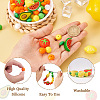 88Pcs 12 Styles Food Grade Eco-Friendly Silicone Beads SIL-TA0001-31-4