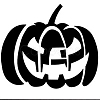 Halloween Pumpkin PET Drawing Stencil PW-WG09E87-02-1