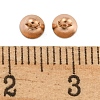 304 Stainless Steel Bead Cap Pendant Bails STAS-G224-24RG-06-3