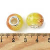 Two Tone Glass European Beads GPDL-K003-01B-3