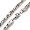 304 Stainless Steel Wheat Chain Necklaces for Women Men BJEW-Q341-13P-2