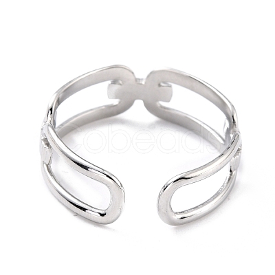 Tarnish Resistant 304 Stainless Steel Finger Rings RJEW-L102-08P-1