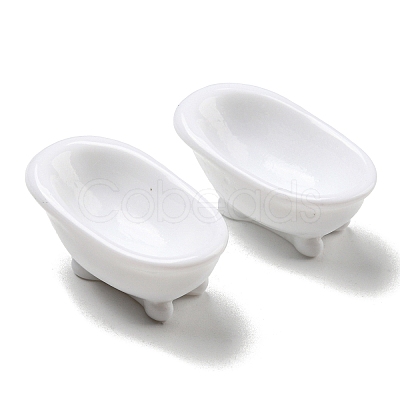 Opaque Resin Bathtub Ornament RESI-A024-02-1