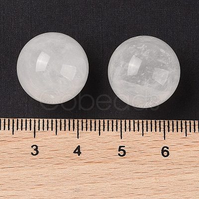 Natural Quartz Crystal No Hole Sphere Beads G-K353-04D-11-1