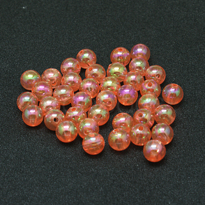 Eco-Friendly Transparent Acrylic Beads PL734-14-1