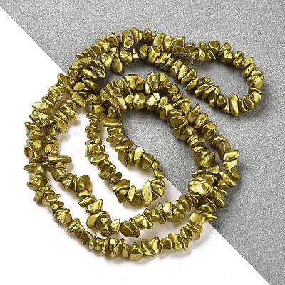 Electroplate Glass Beads Strands GLAA-P062-B02-1