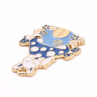 Alloy Enamel Pendants ENAM-M055-03G-02-1