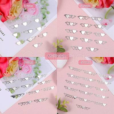 10Pcs Stainless Steel Connector Charms STAS-SZ0003-17B-1