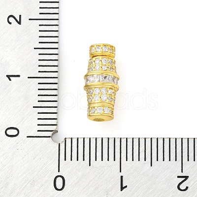 925 Sterling Silver Micro Pave Cubic Zirconia Screw Clasps STER-U005-03G-1