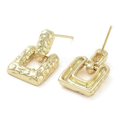 Brass Studs Earrings EJEW-K276-03G-1