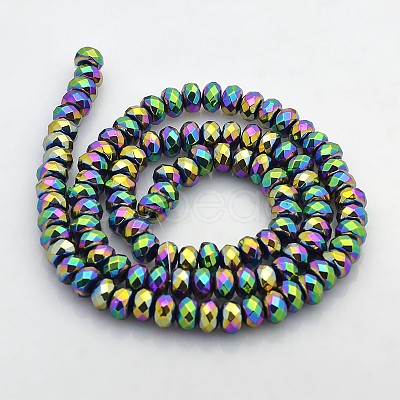 Electroplate Non-magnetic Synthetic Hematite Beads Strands G-J208F-05-1