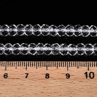 Transparent Glass Beads Strands GLAA-N001-61A-1