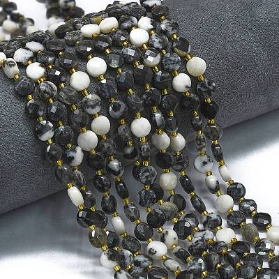 Natural Zebra Jasper Beads Strands G-K389-B56-01-1